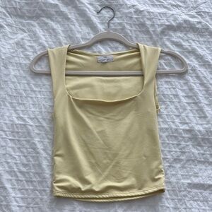 Yellow Sleeveless Top
